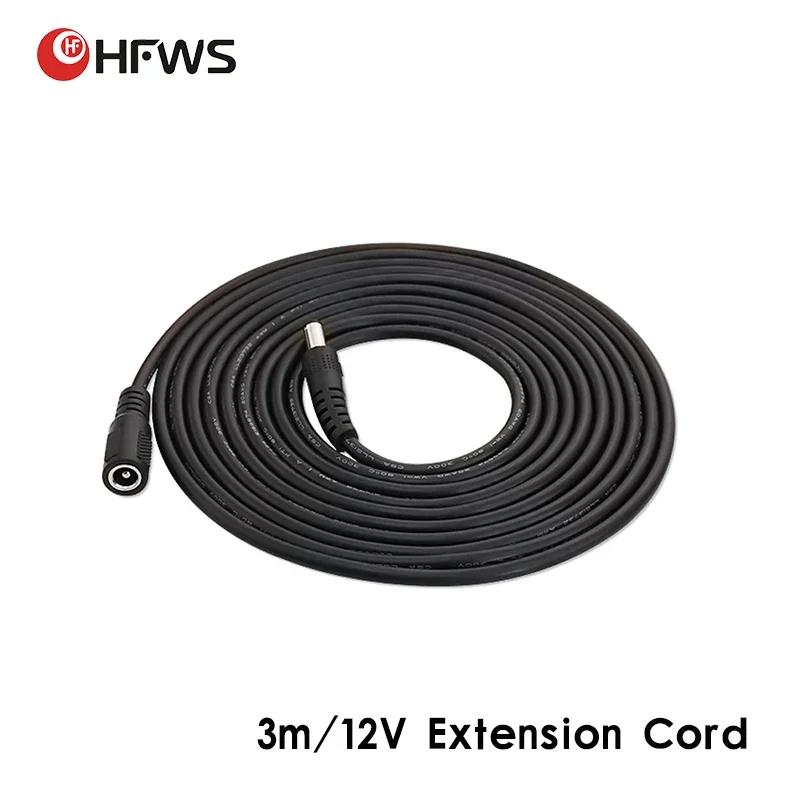 HFWVISION  ͽټ ̺ - Ŀ, , AHD, IP ī޶, 3M, 12 Ʈ ͽټ ڵ, DC12V, 5.5mm x 2.1mm